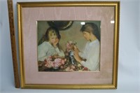 Mom & Daughter Flower Arranging