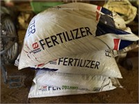 Fertilizer 3 bags 16-4-8 and 1 bag lime