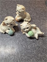3 cat figurines HOMCO