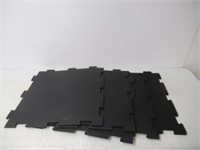 Black Rubber Interlocking Mats