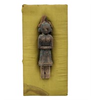 A Very Early Indian Carved Wood Figure