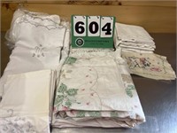 Lovely Hand Stitched Linens Lot