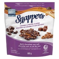Snappers Caramel & Pretzel Clusters with Dark