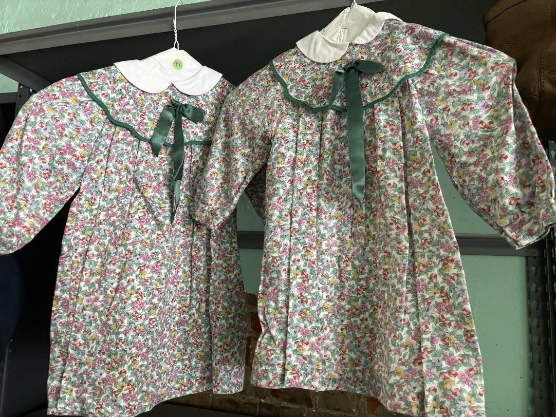 2 Matching Child's Dresses