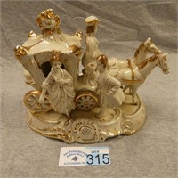 Porcelain Stagecoach Figure
