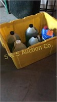 tote with windshield washer fluid & antifreeze