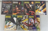 7pc 1955-60 Fantastic Universe Sci-Fi Books
