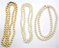 3 Strands of Vintage Pearls
