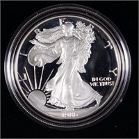 1986-s Proof Silver Eagle (in box)