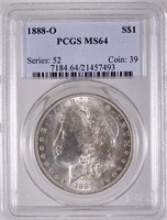 1888-o Morgan Silver Dollar (PCGS MS64)