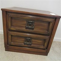 Two Drawer Bedside Table NO SHIPPING