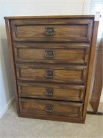 Wood Five Drawer Chest NO SHIPPING