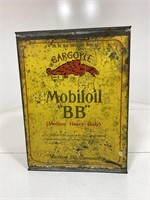 Early Gargoyle Mobiloil BB Square Imperial Gallon