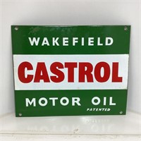 Original Wakefield Castrol 6 Bottle Enamel Rack