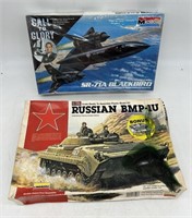(2) Model Kits - Russian BMP-IU & SR-71A Blackbird