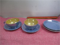 Blue Tea cup & Saucers