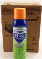 Box of 6 Microban sanitizing spray