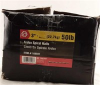 3" Ardox Spiral Nails box of 50lb