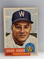 1953 Topps #265 Jackie Jensen (HN) Senators Cease
