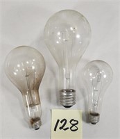 Lot of (3) Early Light Bulbs