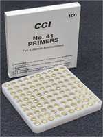 (100) CCI No. 41 Primers for 5.56mm Ammunition