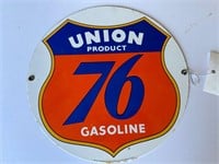 Union Product 76 Gasoline Round Sign