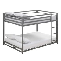 DHP Miles Kids Bunk Bed  Full/Full  Silver