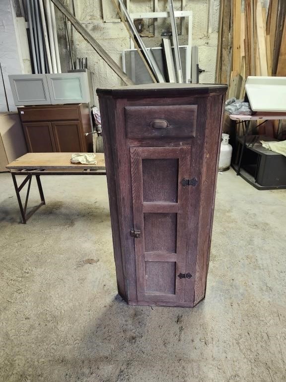 Antique corner cupboard/cabinet 46" tall