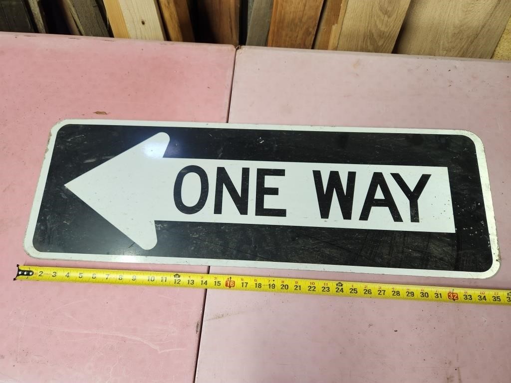 Road sign - one way
