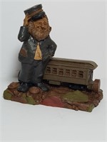 Train Pullman Gnome Figurine - 1986 Tom Clark