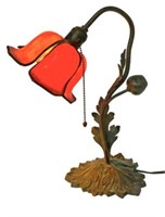 Lily Flower Lamp w/ Stained Glass Shade- Handel?
