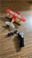 Stunt ace biplane model airplane