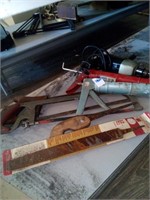 Lot of random tools hand saws, 12-in Mill file,