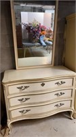 Henredon French Provincial Dresser & Mirror