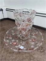 ROSE THEMED GLASS DECOR