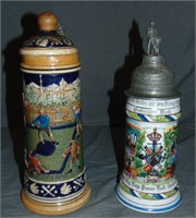 Lot of Two Beer Steins.