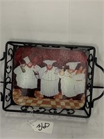 Metal Caserole Carrier "Chefs"