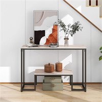 HOMERECOMMEND Console Table Narrow Sofa Table Indu
