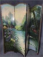 Painted Dressing Screen