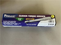 Pittsburgh Clicker Torque Wrench 1/4\" Drive