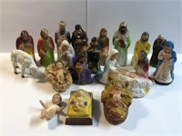 Huge Lot of 18 Nativity Scene Figures made inJapan