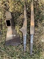 Antique Grub Hoe Head (Cast Steel) &