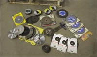 Assorted Circular Saw Blades, & Grinding Disks