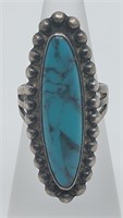 Vintage Navajo, Sterling Silver Turquoise Ring