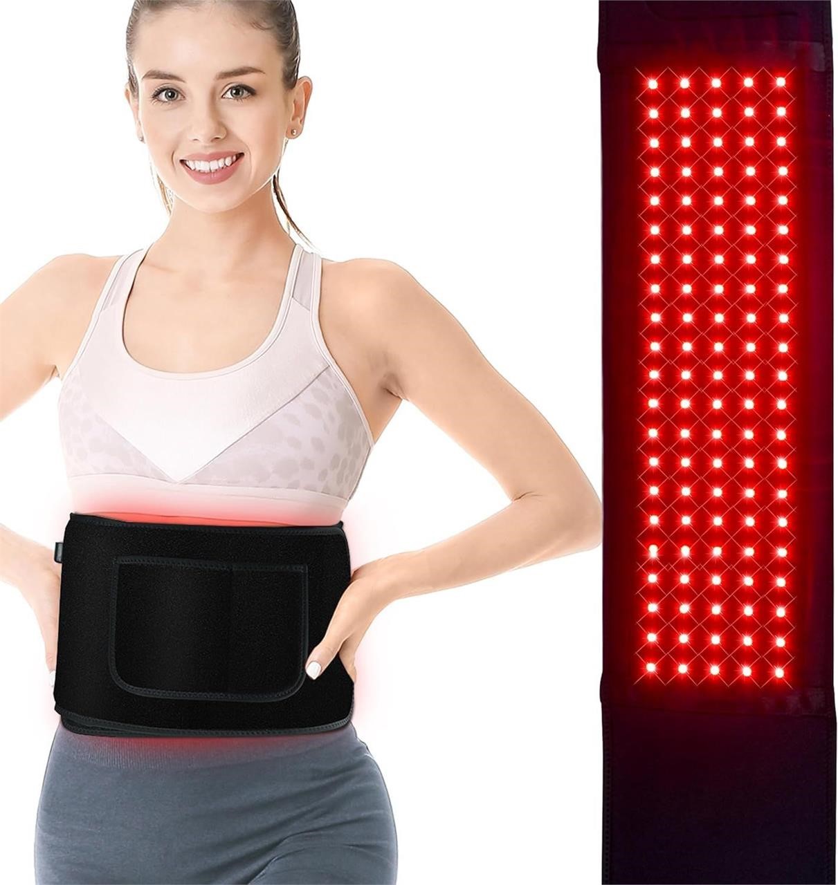 NEW $131 LED Red Light Therapy Lamp Belt/Body Wrap