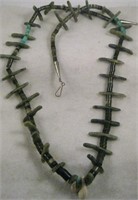 Native American Serpentine & Turquoise Necklace