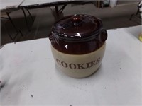 Brown ware cookie jar