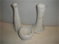 Milk Glass Vases