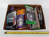 Pens, Pencils & Mechanical Pencils Box Lot
