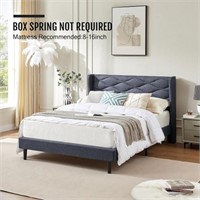 Upholstered Platform Bed Frame, Full Size Bed